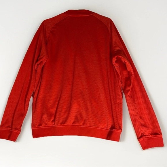 Jack &Jones Core Zip Up Red Sweater Jacket Relaxed Fit Workwear Travel Size L - Picture 2 of 9